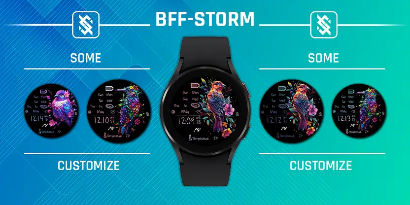BFF60 - Neon Art Fantasy Bird screenshot 4