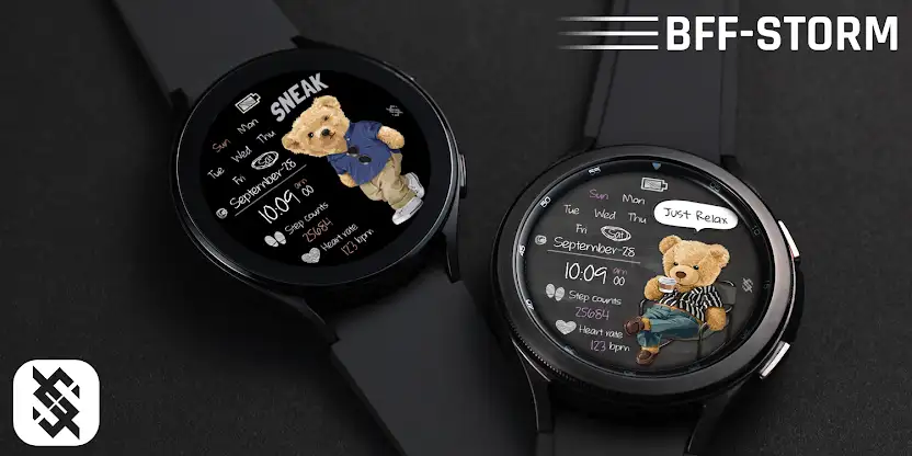 BFF6-Blackboard Art Bear Relax screenshot 6