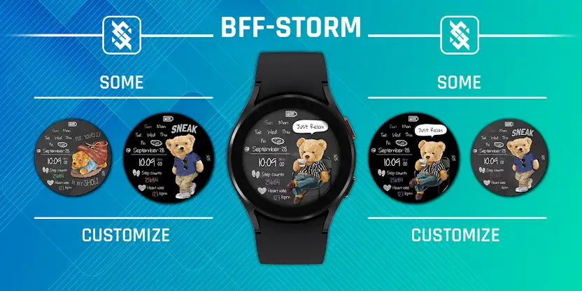 BFF6-Blackboard Art Bear Relax screenshot 4