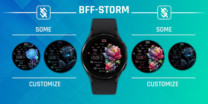 BFF6- Neon Art Flower Rose screenshot 4
