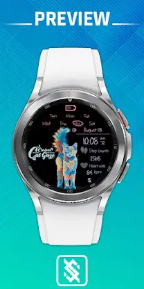 BFF70- Neon Art Cat Multicolor screenshot 1