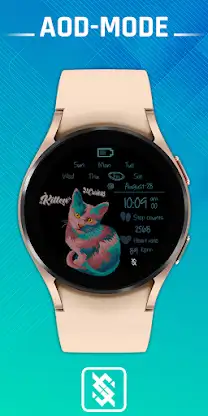 BFF70- Neon Art Cat Multicolor screenshot 2