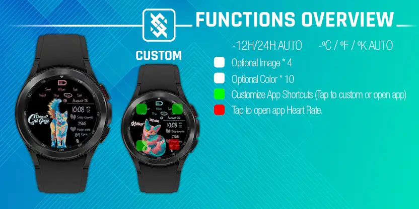 BFF70- Neon Art Cat Multicolor screenshot 3
