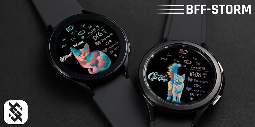BFF70- Neon Art Cat Multicolor screenshot 6