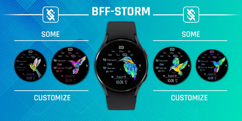 BFF71- Neon Art Hummingbird screenshot 4