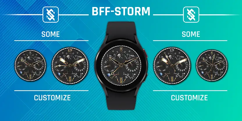 BFF7- Black Analog Pattern screenshot 4