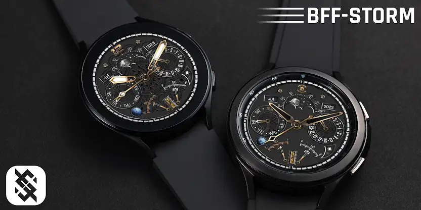 BFF7- Black Analog Pattern screenshot 6
