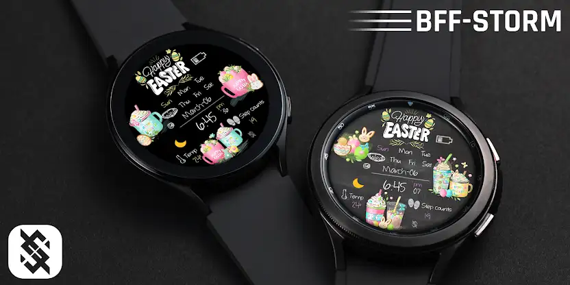 BFF34- Happy Easter Milk tea screenshot 6
