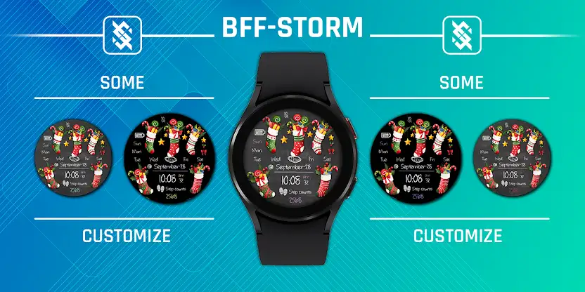 BFF41- Merry Christmas Socks screenshot 4