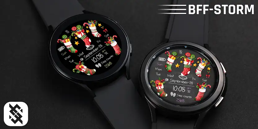 BFF41- Merry Christmas Socks screenshot 6