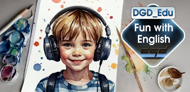 Fun letters - T D P B — Android game banner