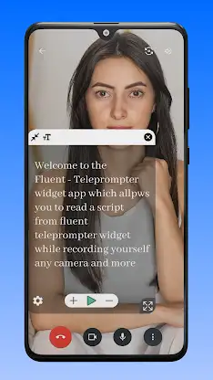 Fluent Teleprompter widget screenshot 6