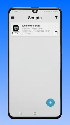 Fluent Teleprompter widget screenshot 3