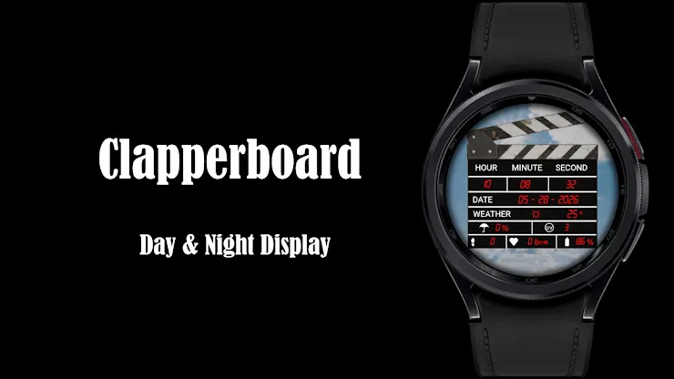 Clapperboard Watch Face screenshot 1