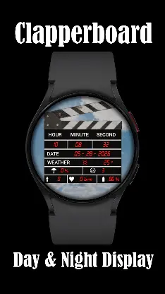 Clapperboard Watch Face screenshot 3