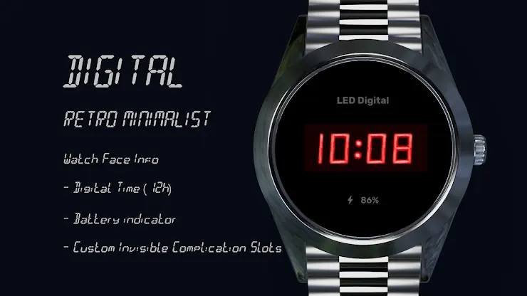 Digital Watch Face 05 screenshot 2