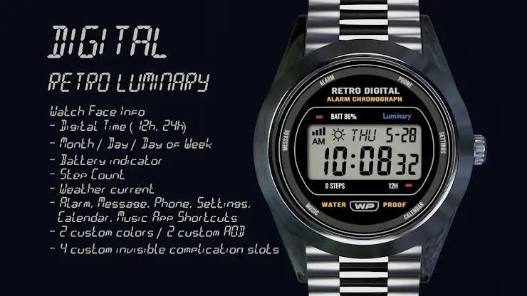 Digital Watch Face 06 screenshot 2