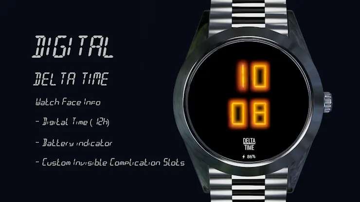 Digital Watch Face 07 screenshot 2