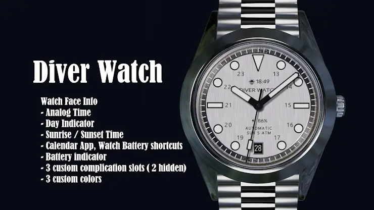 Diver Watch Face 03 screenshot 2