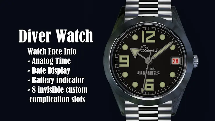 Diver Watch Face 06 screenshot 2