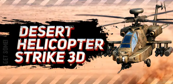 Desert Heli Strike 3D: Gunship — Android game banner