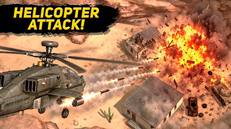 Desert Heli Strike 3D: Gunship screenshot 1