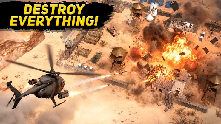 Desert Heli Strike 3D: Gunship screenshot 3