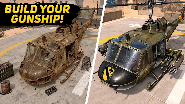 Desert Heli Strike 3D: Gunship screenshot 2