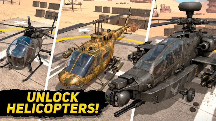 Desert Heli Strike 3D: Gunship screenshot 4