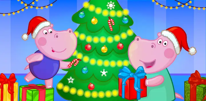 Hippo: Christmas calendar — Android game banner