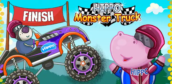 Kids Monster Truck Racing Game — Android game banner