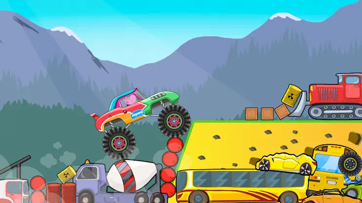 Kids Monster Truck Racing Game screenshot 2
