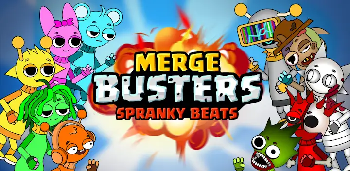 Merge Busters: Spranky Beats — Android game banner