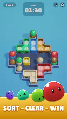 Slime Away: Color Sort Jam 3D screenshot 3