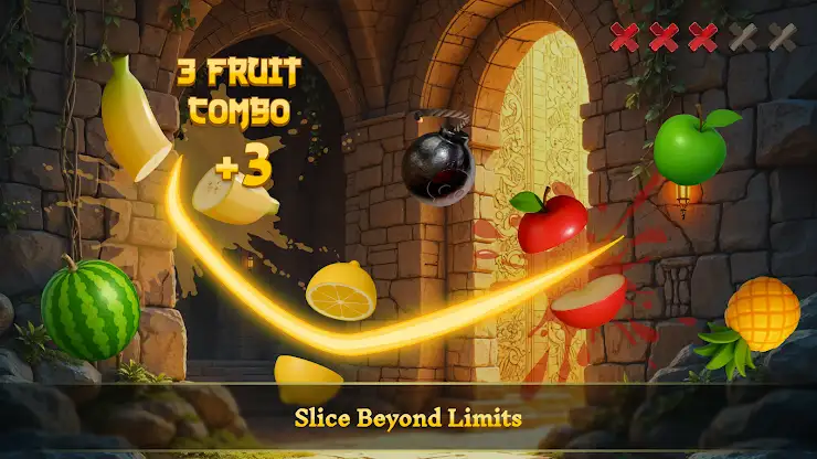 Fruit Slicing 3D Juicy Storm screenshot 1