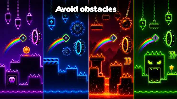 Pixel Ride – Jump to the Beat screenshot 2