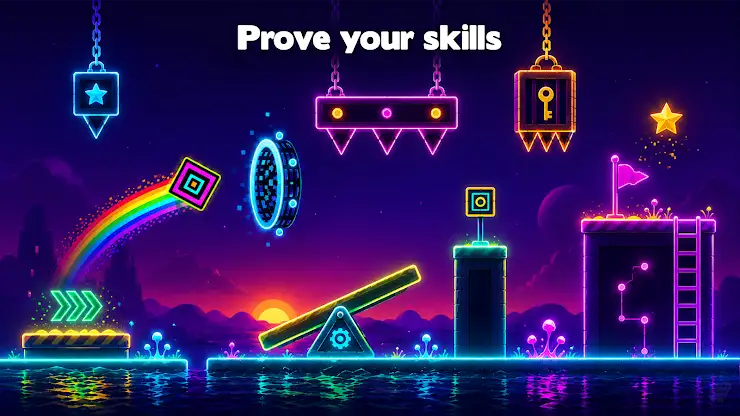 Pixel Ride – Jump to the Beat screenshot 4