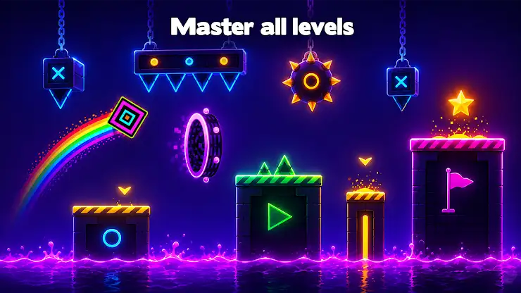 Pixel Ride – Jump to the Beat screenshot 5