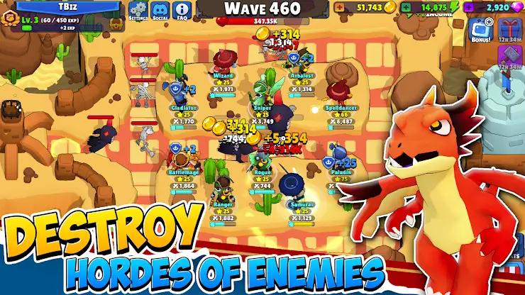 Idle Hero TD Tower Defense RPG screenshot 7