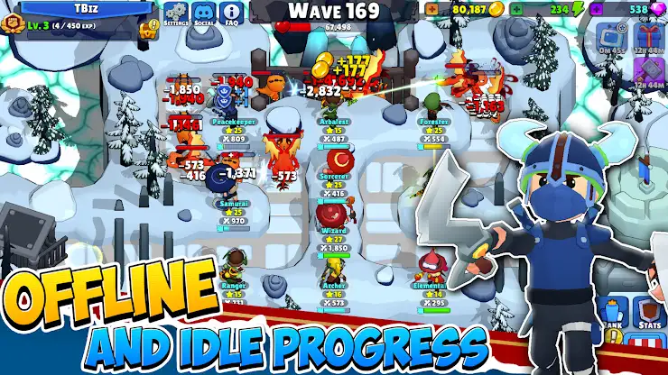 Idle Hero TD Tower Defense RPG screenshot 4