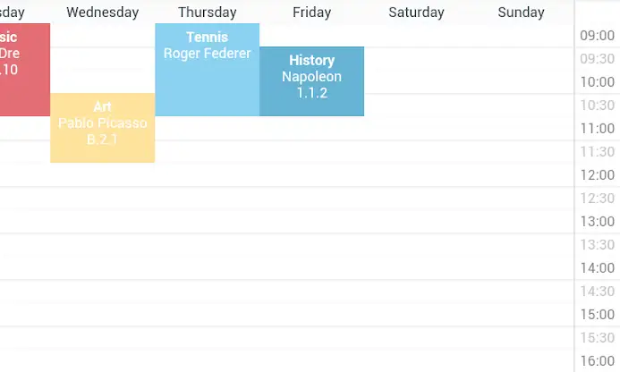 Timetable screenshot 4