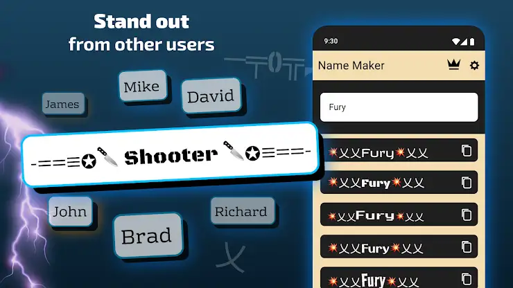 Nickname Maker: Gamer names screenshot 3