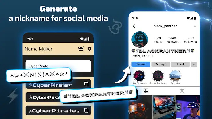Nickname Maker: Gamer names screenshot 4