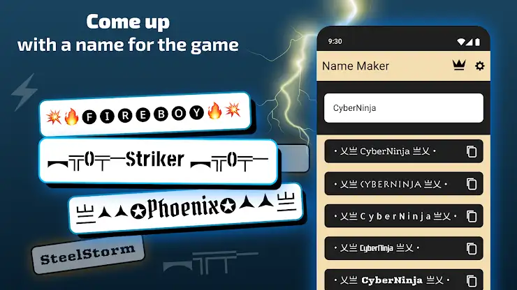 Nickname Maker: Gamer names screenshot 2