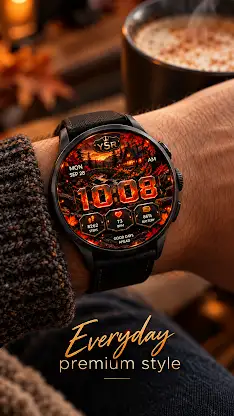 YSR030 Autumn Ember Watch Face screenshot 2