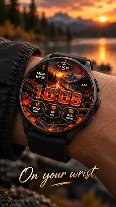 YSR030 Autumn Ember Watch Face screenshot 6