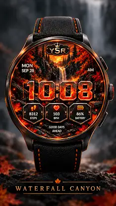 YSR030 Autumn Ember Watch Face screenshot 7