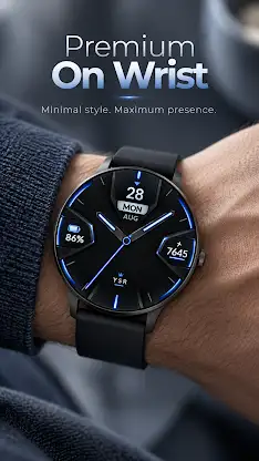 YSR061 Carbon Glow Watch Face screenshot 4