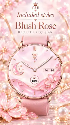 YSR009 Moon Petal Watch Face screenshot 6