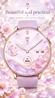 YSR009 Moon Petal Watch Face screenshot 7